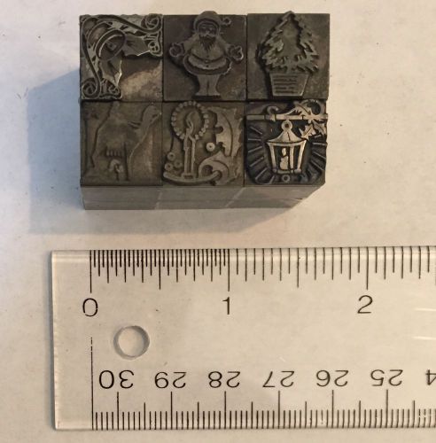 Vintage Letterpress Block Christmas Assorted Collection