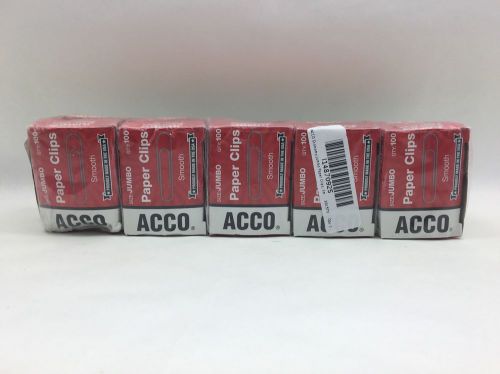 ACCO Paper Clips, Economy, Smooth, Jumbo, 200 Paper Clips