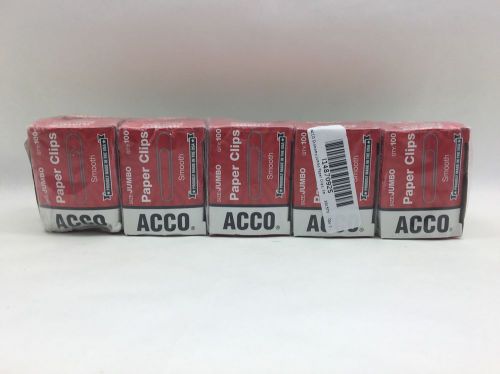 ACCO Paper Clips, Economy, Smooth, Jumbo, 200 Paper Clips