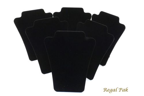 6 Piece Black Velvet Necklace Easel 6 1/2&#034; X 8 &#034;H