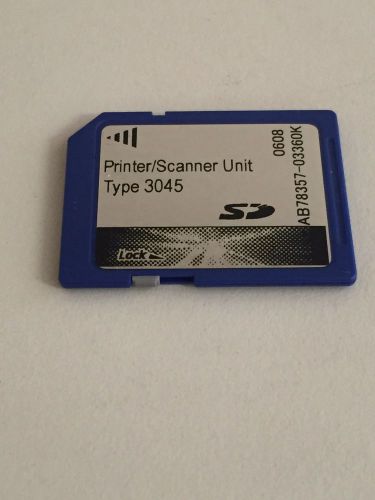 (1) Ricoh Printer/Scanner Unit Type  3045  SD Card   AB78357
