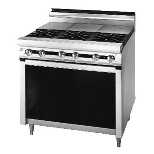 Blodgett BP-5ST 60&#034; Gas Range (5) 35,000 BTU front open burner (5) 12&#034; rear...