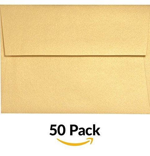 Envelopes store a7 invitation envelopes w/peel &amp; press (5 1/4 x 7 1/4) - gold for sale