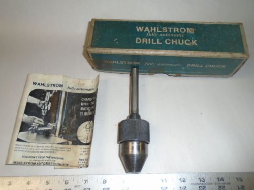 MACHINIST TOOLS LATHE MILL Machinsit Wahlstom Automatic Drill Chuck in Box