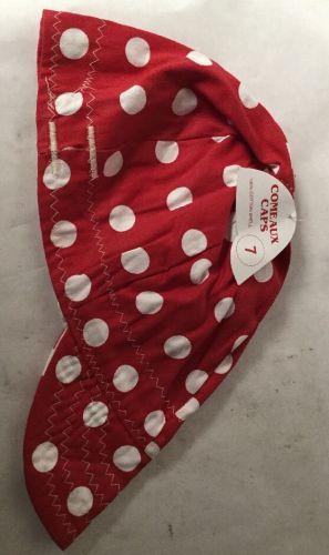 Welding Cap Size 7 Forney 55814 Red With White Polka Dots 1237WTK.3C