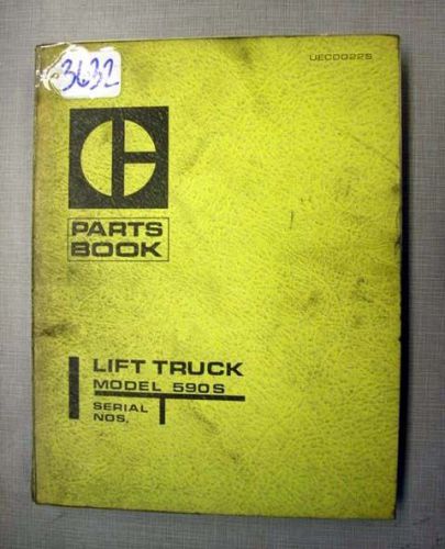 Caterpillar Parts Book Model 590S Forklifts (Inv.3632)