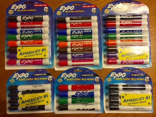 Expo Dry Erase Markers 6 Pack Lot