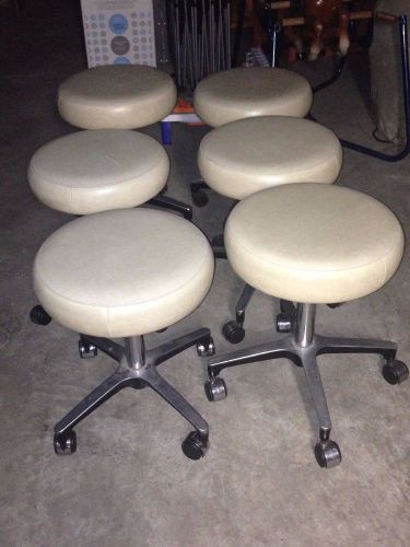 Lot of 6 wheeled stools - local pickup parma / cleveland ohio - del-tube corp for sale
