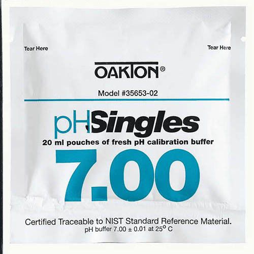 Oakton WD-35653-02 pH pouches 7.00, 20 pouches/box