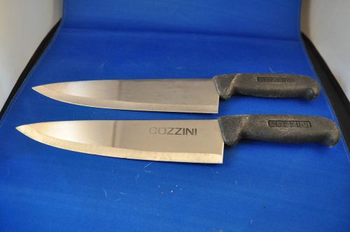Lot of 2 Cozzini 8-3/4&#034; Chef Knives Commercial Professional Restaurant