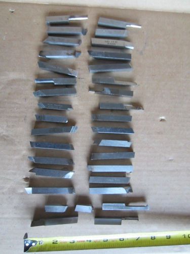 Lot of 34 Lathe Cutting Tool Bits 3/8&#034; Mo Max Doall Cobalt