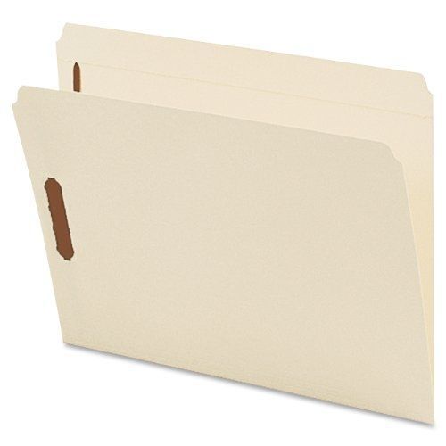 Smead Fastener File Folder, 2 Fasteners, Reinforced Straight-Cut Tab, Letter