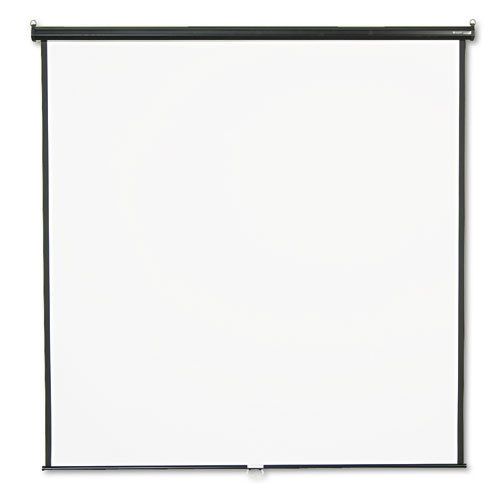 Wall or ceiling projection screen- 84 x 84- white matte- black matte casing for sale