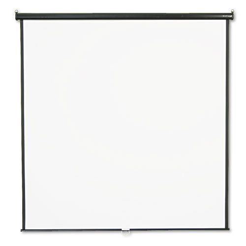 Wall Or Ceiling Projection Screen- 84 X 84- White Matte- Black Matte Casing
