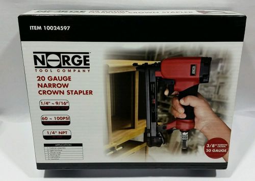 New Norge 20 Gauge Narrow Crown Stapler For Crafts Carpet Furniture Roofing