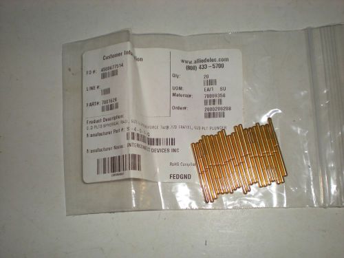 (PK OF 20) INTERCONNECT DEVICES S-4-D-7-G S4D7G SIZE 4 SPRING CONTACT PROBE NEW