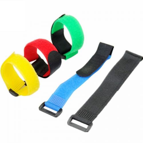 Reusable coloured velcro hook &amp; loop strap straps cable ties tapes holders new for sale
