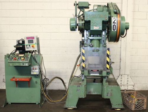 22 ton 1.5&#034; strk perkins 22-s obi press, high speed w/servo feed for sale