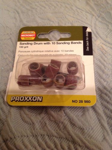 Proxxon 28980 150-Grit Sanding Drum with 10 Sanding Bands
