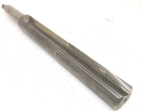 USED CARR CARBIDE TIPPED DRILL / REAMER 1.675&#034; Dia x #4MT Shank x 16.50&#034; OAL