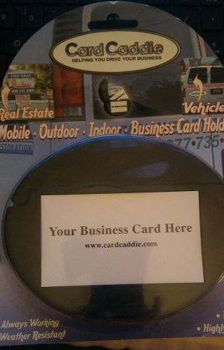 BLACK Card Caddie Outdoor Mobile Vehicle Business Card Holder