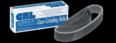 Crl 1-1/8&#034; x 21&#034; 40x grit glass grinding belts for portable sanders - 10/box for sale