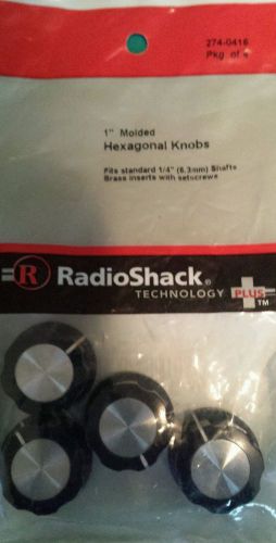 RadioShack 1&#034; Molded Hexagon Control Knobs No. 274-0416