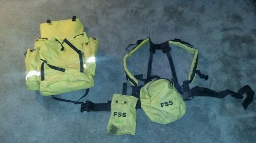 FSS Firefighter Field Pack, straps, canteen pouch,  belt pack and belt