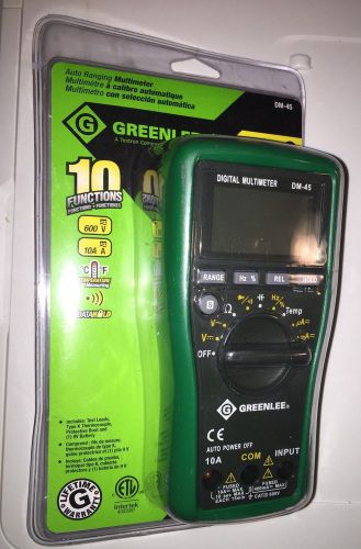Mmtr Dig 600Vac/Dc 10A 40Mohm GREENLEE TEXTRON Greenlee Specialty Tools/Acces