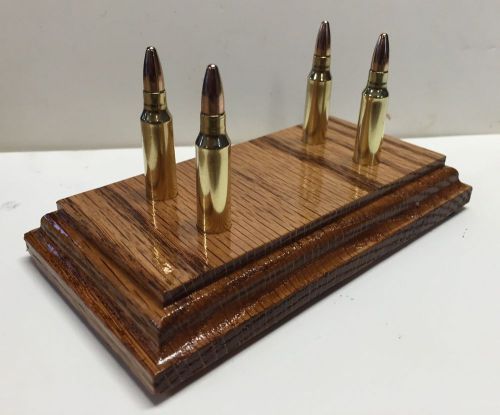 Military Law Enforcement Bullet 5.56 Round Memo Picture Business Card Holder