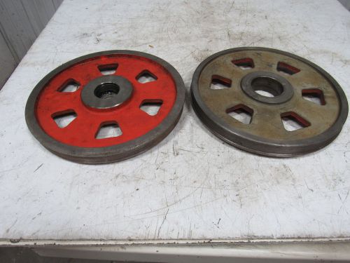 15&#034; Diameter Cast Iron Band Saw Flywheel Tire Set See Description