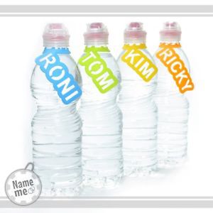Silicon Name Tags For Bottles, Custom Engravement For Labeling Bottles - 3 Tags