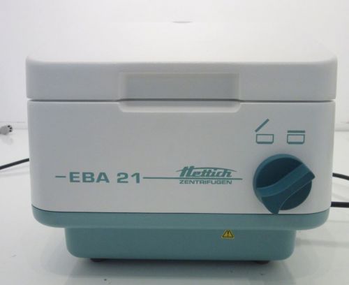 Hettich eba 21 centrifuge w/ 1118-01 rotor for sale