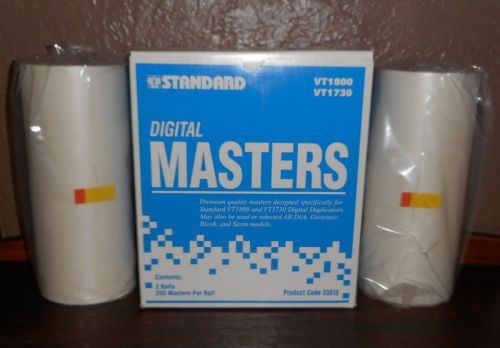 Standard Digital Masters (2) Premium Quality Rolls 3301S VT1800 VT1730 Model NEW