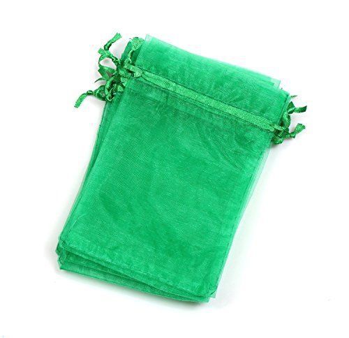 EDENKISS drawstring Organza Jewelry Pouch Bags Green, 2.8X3.6