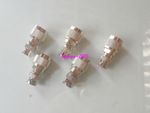 5pcs Adapter BNC male plug to N male plug straight RF connector coaxial