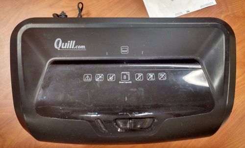 Quill Brand® 8-Sheet Cross-Cut Shredder; Black