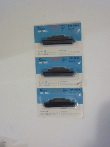 3 new capian brand Calculator Ink Roll Black IR-72 -Cir-0854