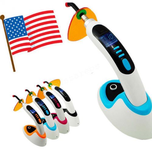CE 10W Wireless Cordless LED Dental Curing Light Lamp 2000mw USA shipping