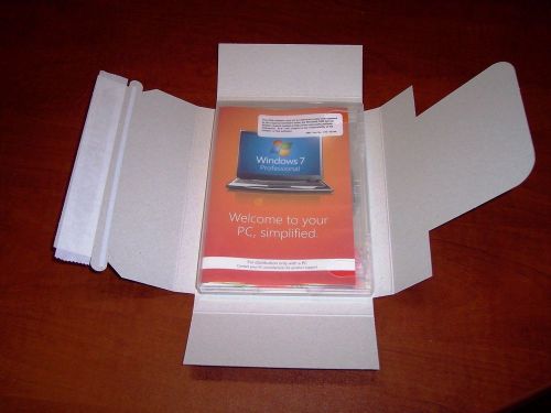 100 White Self Seal DVD Case Mailers -NO TAPE REQUIRED (Just for the photoshoot)