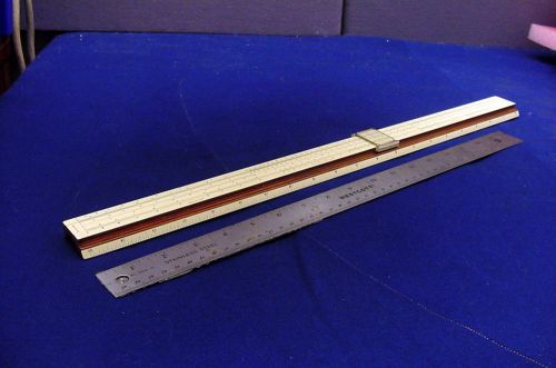 SCARCE  K&amp;E  VINTAGE 20 IN. POLYPHASE SLIDE RULE N4053-5 OVERALL VERY GOOD COND.
