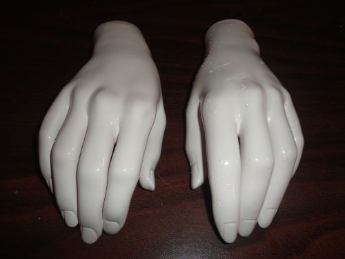 Mannequin Womens Hands Hand Retail Store Display Left&amp;Right Art Project Pair#14