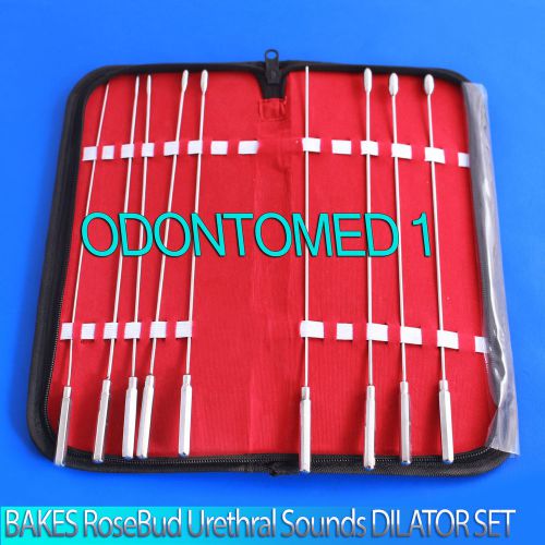 BAKES RoseBud Urethral Sounds DILATOR SET Surgical