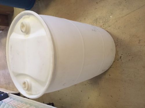 55 GALLON WHITE PLASTIC DRUMS