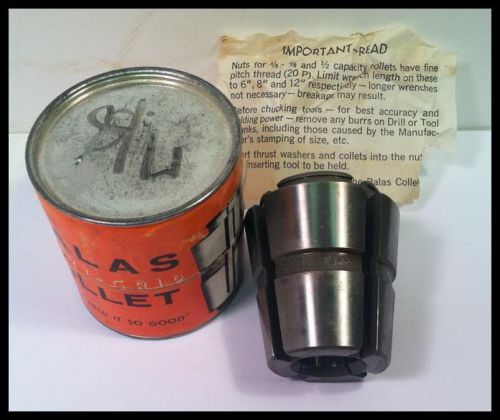 Balas Series C12 Size 7/8&#034; Collet for Balas Tool Holders Excellent Condition