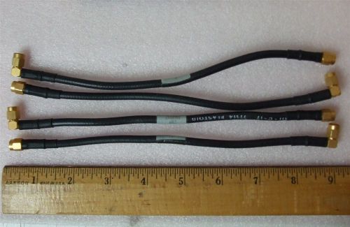 Quantity 4 Pieces  -  8&#034; Long RF Microwave Flexible SMA Male to SMA Male Cables