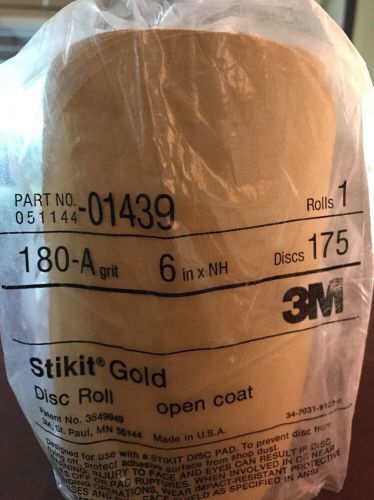 3M Stikit Gold 180-A Grit 6in 175 Discs Part # 01439