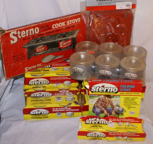 LOT 20+ CANS FANCY HEAT STERNO METHANOL GEL CANS 2.5 HOURS CHAFING COOKING FUEL
