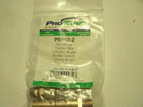 Praxair PRS52-2 LOT OF 3 PCS Tweco Style Gas Diffusers Mig Gun CHECK PICTURES