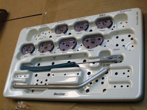 Baxter Mitral Heart Valve Sizer Set 1174 1175  9pc and sterilizing case